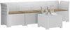 vidaXL 4-Sitzer Gartensofa mit Kissen Rattan Look PP Weiß 3443864 Bild 2