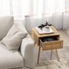 KOMFOTTEU Nachttisch Beistelltisch, mit Schublade, 40 × 40 × 55 cm Bild 3
