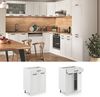 Küchenunterschrank R-Line Weiß Landhaus 60 cm mit Schublade, AP Eiche Vicco Bild 2