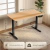 LUTIVO Foxtrot, Höhenverstellbarer Schreibtisch Elektrisch, Memory-Funktion und Kabelmanagement, 120x60 cm, Schwarz/Holz Bild 3