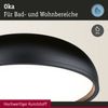 Paulmann 71084 Selection Bathroom LED Deckenleuchte Oka IP44 White Switch Schwarz matt Bild 3