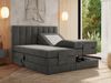 Boxspringbett mit elektrisch verstellbaren Matratzen, zwei Bettkästen und einem Topper - COMFORTO - 200 x 200 cm - Dunkelgrau Velvet - H4 Bild 2