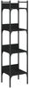 vidaXL Bücherregal 4 Böden Schwarz 35x30x138,5 cm Holzwerkstoff 838848 Bild 2