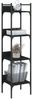 vidaXL Bücherregal 4 Böden Schwarz 35x30x138,5 cm Holzwerkstoff 838848 Bild 4