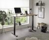 Schreibtisch >Ben< höhenverstellbar, Eiche Dekor / schwarz - 160x74/117x77cm (BxHxT) Bild 4