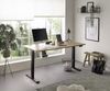 Schreibtisch >Ben< höhenverstellbar, Eiche Dekor / schwarz - 160x74/117x77cm (BxHxT) Bild 3