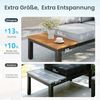 PHI VILLA Gartenlounge-Set, (Balkonmöbel Outdoor Ecksofa, Metall Gartenmöbel Set), Außen Gartensofa Wetterfest mit Couchtisch und Kissen, Beige-Grau Bild 3