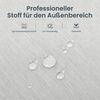 PHI VILLA Gartenlounge-Set, (Balkonmöbel Outdoor Ecksofa, Metall Gartenmöbel Set), Außen Gartensofa Wetterfest mit Couchtisch und Kissen, Beige-Grau Bild 4
