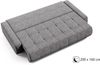 Beautysofa Schlafsofa Draco, mit Schlaffunktion, Bettkasten, Freistehendes, 3 Sitzer Polstersofa, aus Velours, modern Bild 3