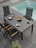 Gartenesstisch Lomma aus Aluminium, modern, ausziehbar, anthrazit, für 8–10 Personen Bild 2