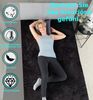 MALIKA® Premium warme Spannbettlaken Cashmere-Touch Bettlaken Jersey Fleece Spannbetttuch Laken, Farbe:Schwarz, Größe:90-100x200 cm Bild 2