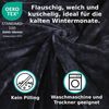 MALIKA® Premium warme Spannbettlaken Cashmere-Touch Bettlaken Jersey Fleece Spannbetttuch Laken, Farbe:Schwarz, Größe:90-100x200 cm Bild 3