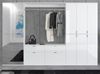 Garderobe Set SystemX in weiß Hochglanz 121 cm Bild 5