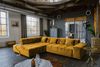 KAWOLA Sofa NEVADA Ecksofa Velvet curry Recamiere links mit motorischem Sitzvorzug 82 x 215 x 319 cm Bild 5