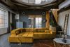 KAWOLA Sofa NEVADA Ecksofa Velvet curry Recamiere links mit motorischem Sitzvorzug 82 x 215 x 319 cm Bild 4