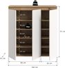 Universalschrank (B/H/T: 105x111x37 cm) in weiß und Evoke Oak Nachbildung Bild 4