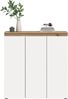 Universalschrank (B/H/T: 105x111x37 cm) in weiß und Evoke Oak Nachbildung Bild 2