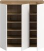 Universalschrank (B/H/T: 105x111x37 cm) in weiß und Evoke Oak Nachbildung Bild 3