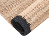 Teppich GONDIA Schwarz Beige 160 x 230 cm Jute Bild 4