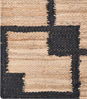 Teppich GONDIA Schwarz Beige 160 x 230 cm Jute Bild 5
