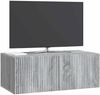 vidaXL Wandmontierter TV-Schrank Graues Sonoma 78,5 x 41 x 30 cm 898521 Bild 3