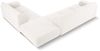 Micadoni Ecksofa Molino 6-Sitzer Rechts Boucle Weiß Bild 3