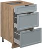 Küchenunterschrank Fame-Line Hellblau-grau 50 cm ohne Arbeitsplatte Vicco Bild 4