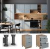 Küchenunterschrank Fame-Line Hellblau-grau 50 cm ohne Arbeitsplatte Vicco Bild 2