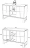 Vente-unique - SUMBAWA Waschbeckenmöbel Holz, Platte Beige - B 50 cm x H 45 cm x L 120 cm Bild 5