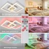 ZMH LED Deckenleuchte Whonzimmer Schlafzimmerlampe Dimmbar mit Fernbedienung RGB, LED fest integriert, RGB, LED fest integriert, RGB Bild 3