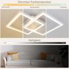 ZMH LED Deckenleuchte Whonzimmer Schlafzimmerlampe Dimmbar mit Fernbedienung RGB, LED fest integriert, RGB, LED fest integriert, RGB Bild 2