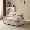 Schlafsofa 2-Sitzer mit Bettfunktion und 360° Handyhalterung, Regal, Handyhalterung, Seitentasche, USB und Type-C, Liegefläche: 111x163 cm, Chenille Bild 3