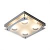 LED Deckenleuchte, chrom, Glas satiniert, L 26 cm Bild 4