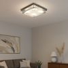 LED Deckenleuchte, chrom, Glas satiniert, L 26 cm Bild 3
