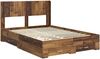 vidaXL Bettgestell mit Stauraum und Kopfteil Altholz 120 x 190 cm 3414497 Bild 4