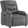 vidaXL Massagesessel Relaxsessel Grau Kunstleder 3206881 Bild 3