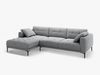Micadoni Ecksofa Bemy 3-Sitzer Links Samt Grau Bild 2