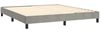 vidaXL Boxspringbett mit Matratze Hellgrau 160x200 cm Samt 3141191 Bild 4