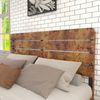 Bettgestell aus MDF und Metall mit Eisenlattenrost, 140x200 cm, Braun, ohne Matratze Bild 2