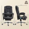 Vinsetto Schreibtischstuhl Bürostuhl mit 6 Massagepunkten, höhenverstellbarer Drehstuhl (PC-Stuhl, 1 St), für Wohnzimmer, Büro, Schwarz Bild 3