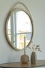 Spiegel >Malo< in Natur, Rattan, Glas - 2x50x50cm (BxHxT) Bild 2