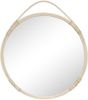 Spiegel >Malo< in Natur, Rattan, Glas - 2x50x50cm (BxHxT) Bild 1