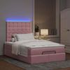 vidaXL Ottoman-Bett mit Matratzen & LEDs Rosa 120x190 cm Samt 3314455 Bild 3