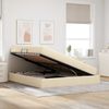 vidaXL Aufbewahrungsbett mit Matratze Creme 160 x 200 cm Polyester 3399674 Bild 4