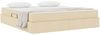 vidaXL Aufbewahrungsbett mit Matratze Creme 160 x 200 cm Polyester 3399674 Bild 3