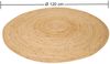 Jute Teppich Tamani Natur 120 cm Bild 4