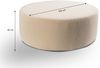 Sitzkissen (B/H/T: 103x39x103 cm) in Beige Bild 2