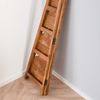 Regal Tridad aus massivem Akazienholz, modern klappbar, konisches Design in Braun, 5 Ablagen Bild 4