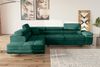Stylefy Marokko Ecksofa Grün Velours MONOLITH Links Bild 3