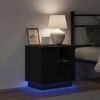 vidaXL Nachttisch 2 pcs Schwarz Eichen-Optik 50 x 34,5 x 50 cm 869581 Bild 5